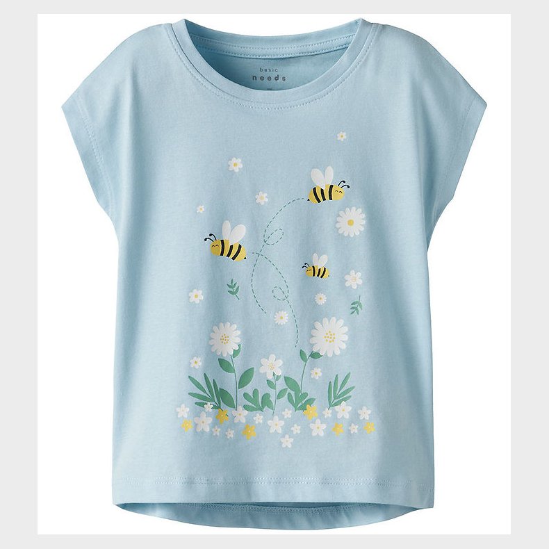 Name It T-shirt - NmfVigea - Cool Blue/Bubblebee