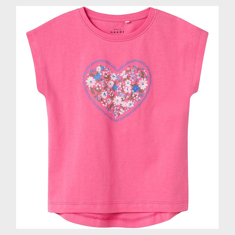 Name It T-shirt - NmfVigea - Carmine Rose/Heart