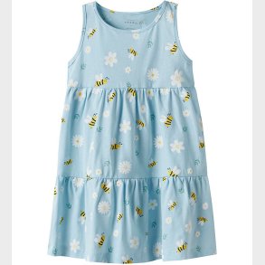 Name It Kjole - NmfVigga - Cool Blue/Bubblebee