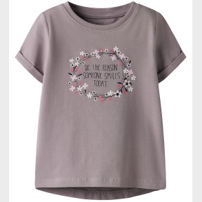 Name It T-shirt - NmfVix - Purple Dove/Flower Ring