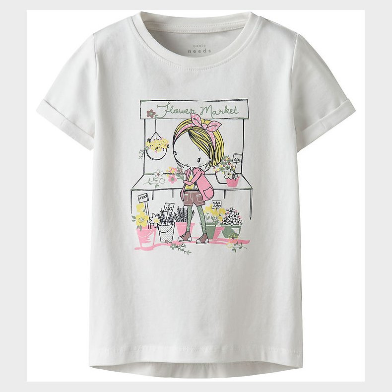 Name It T-shirt - NmfVix - Bright White/Market