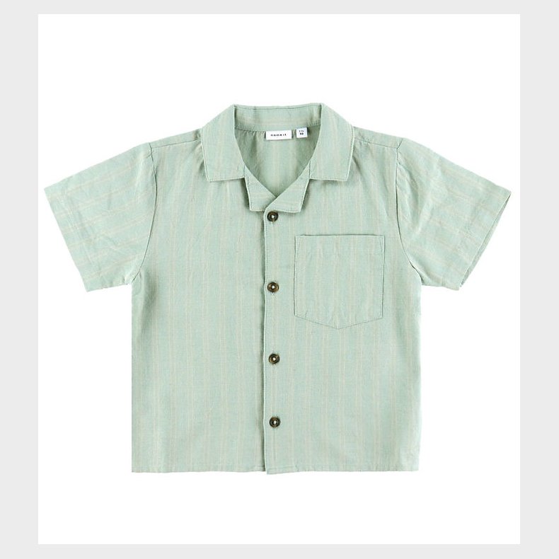 Name It Skjorte k/ - NmmHalom - Slate Gray