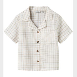 Name It Skjorte k/ - NmmHalom - Bright White