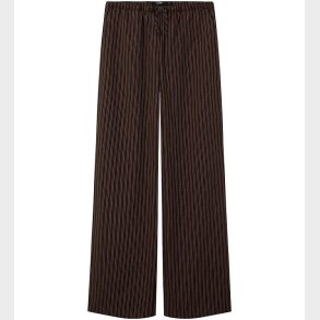 LMTD Bukser - NlfFouise - Chocolate Brown/Stripes