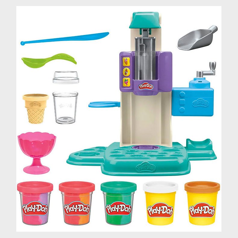 Play-Doh Modellervoks - Rainbow Swirl Ice Cream
