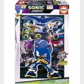 Educa Puslespil - 300 Brikker - Sonic Prime Neon
