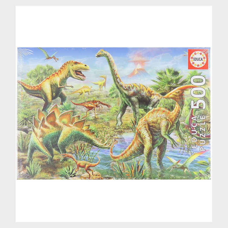 Educa Puslespil - 500 Brikker - Jurassic Playground