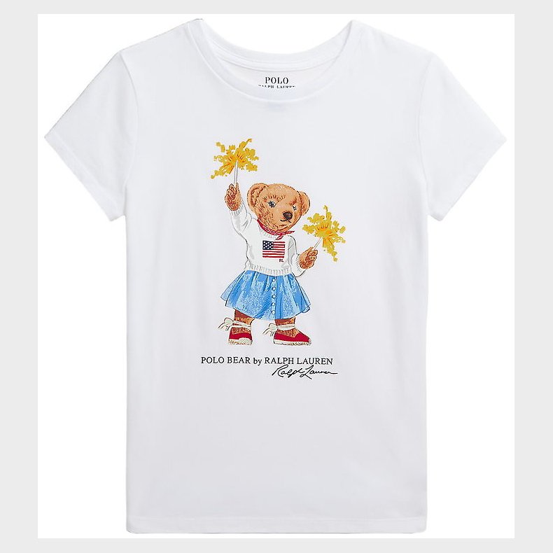 Polo Ralph Lauren T-shirt - Hvid m. Bamse
