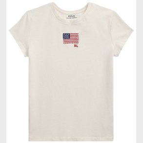 Polo Ralph Lauren T-shirt - Hvid m. Flag