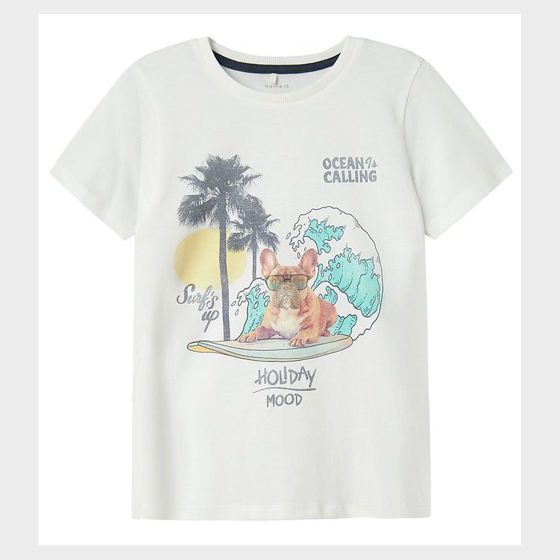 Name It T-shirt - NkmJass - Bright White m. Print
