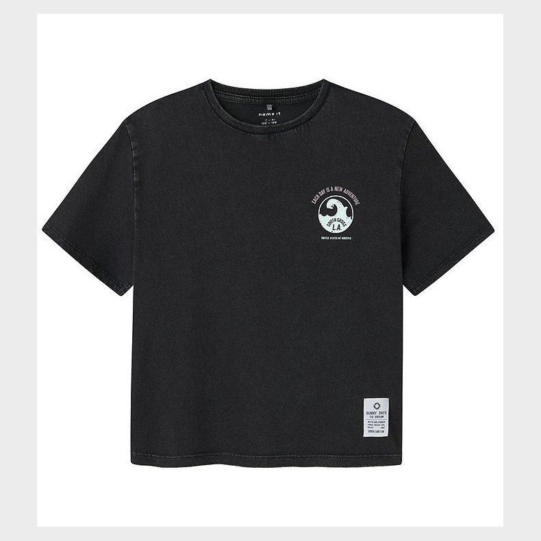 Name It T-Shirt - NkmJeano - Black m. Print