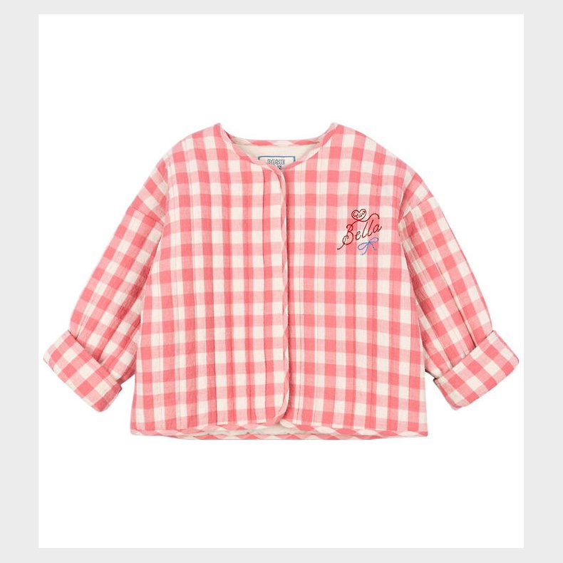 Konges sljd x Rosie H-W Termojakke - Peach Blossom Check