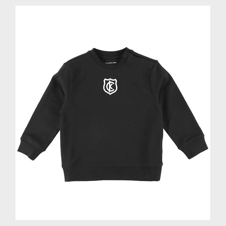 Calvin Klein Sweatshirt - Crest Logo - Ck Black