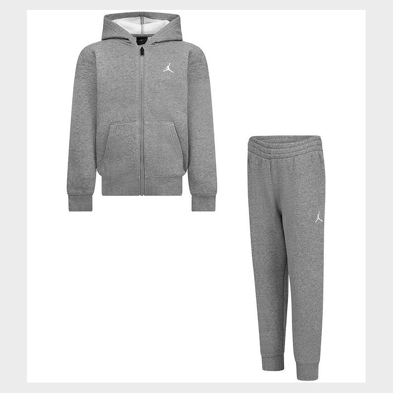 Jordan Sweatst - Cardigan/Sweatpants - Carbon Heather m. Logo