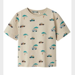 Name It T-shirt - NmmJivan - Island Fossil - m. Print