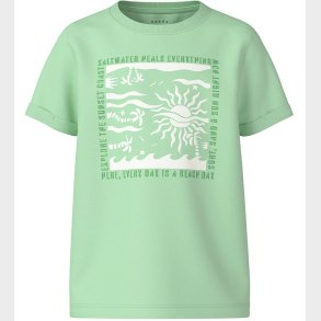 Name It T-shirt - NkmVux - Honeydew/Square Beach