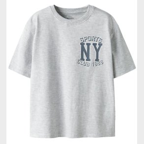 Name It T-shirt - NkmValix - Light Grey Melange/NY Sports Club
