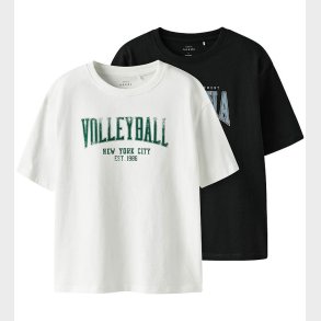 Name It T-shirt - NkmValix - 2-Pak - Bright White/Black