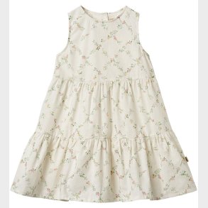 Wheat Kjole - Luise - Ivory Checked Flowers