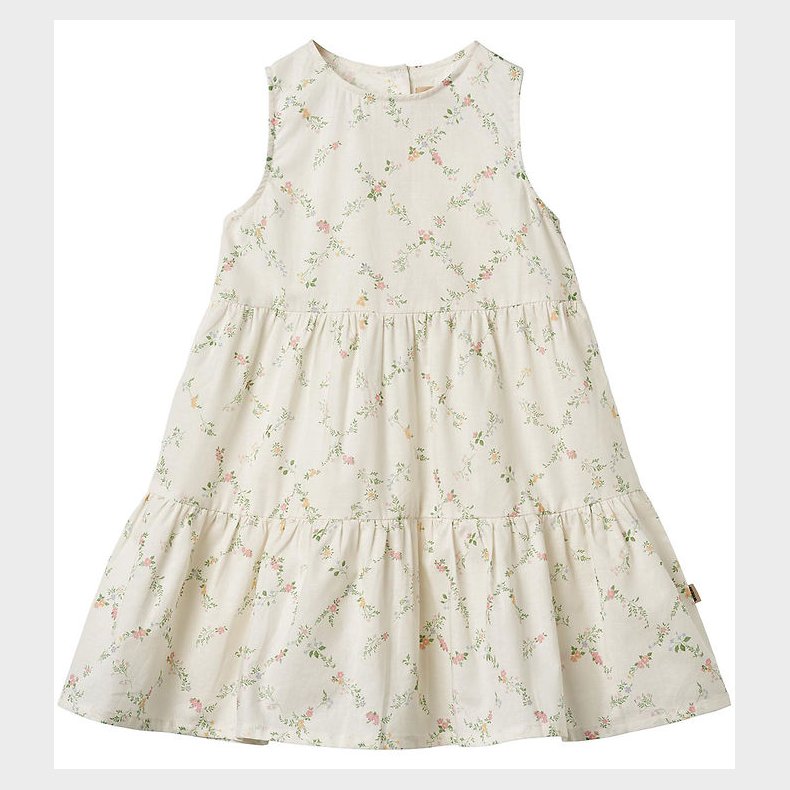 Wheat Kjole - Luise - Ivory Checked Flowers