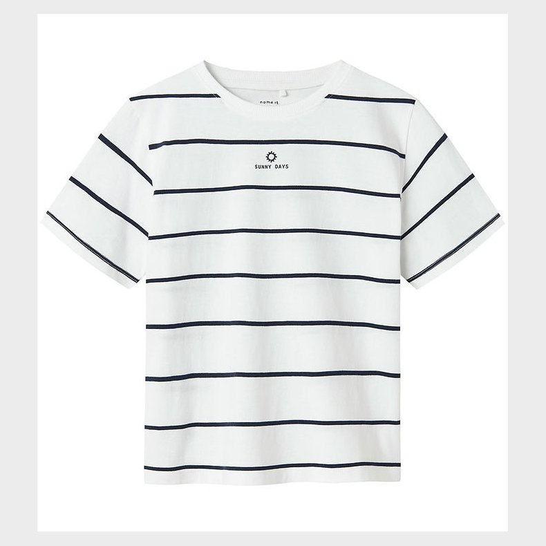 Name It T-shirt - NkmJaben - Bright White/Navy Blazer