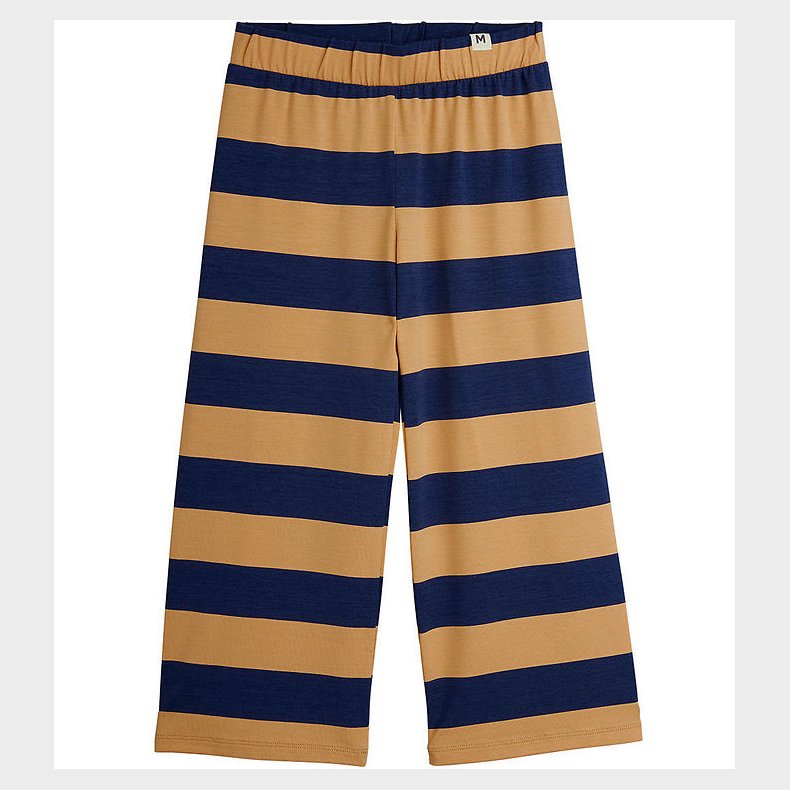 Mini Rodini Bukser - Beige/Navystribet