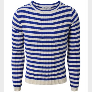 Hound Bluse - Strik - Stripe Knit - Cobalt Blue
