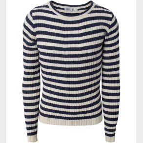 Hound Bluse - Strik - Stripe Knit - Grey