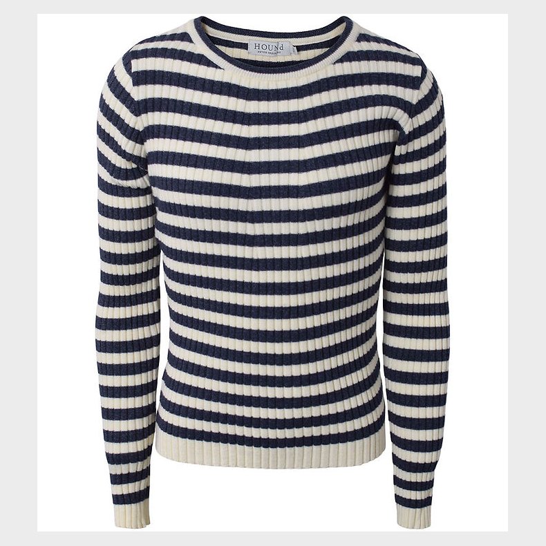 Hound Bluse - Strik - Stripe Knit - Grey