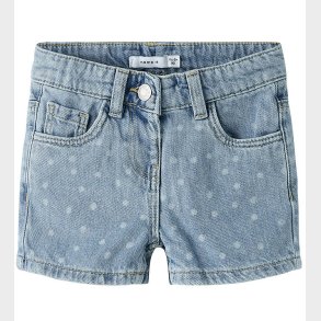 Name It Shorts - NmfRose - Light Blue Denim/Dots