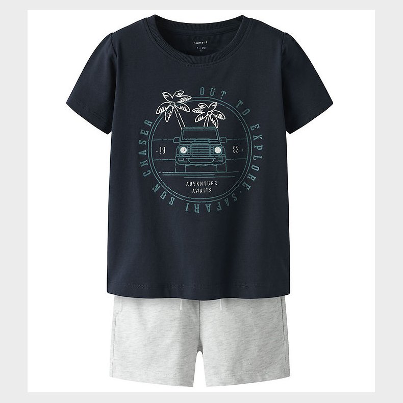 Name It Shortsst - NmmJaspen - Shorts/T-shirt - Dark Sapphire