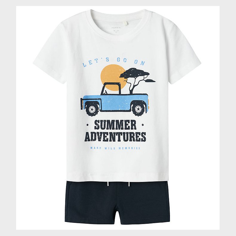 Name It Shortsst - NmmJaspen - Shorts/T-shirt - Lucent White