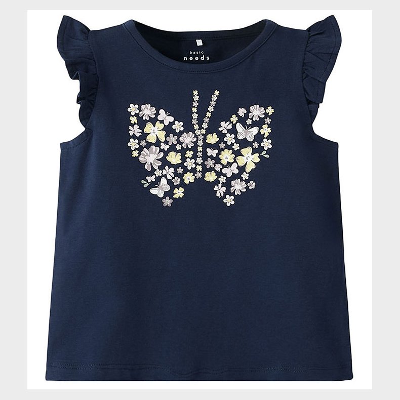 Name It T-shirt - NmfVayana - Navy Blazer/Butterfly