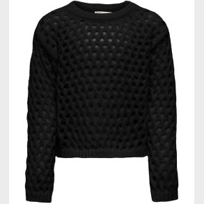 Kids Only Bluse - KogBillie - Strik - Black