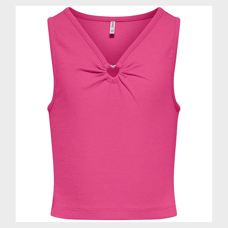 Kids Only Top - KogNessa - Rib - Fuchsia Fedora