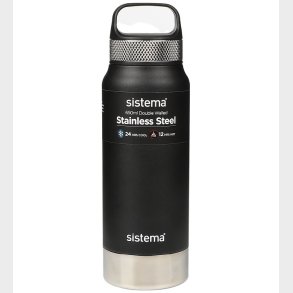 Sistema Termoflaske - Stainless Steel - 650 ml - Sort