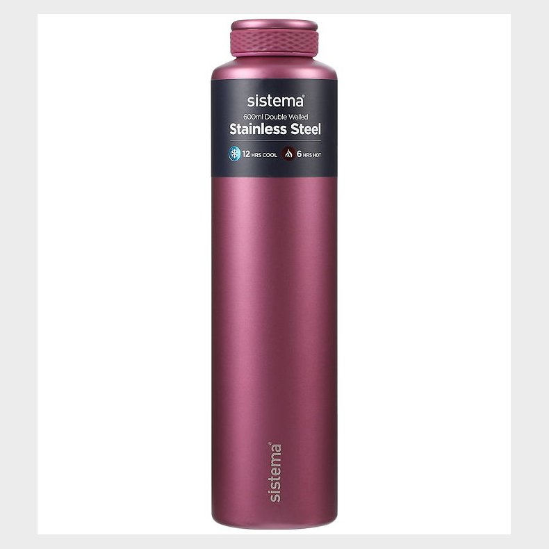 Sistema Termoflaske - Stainless Steel - 600 ml - Lilla