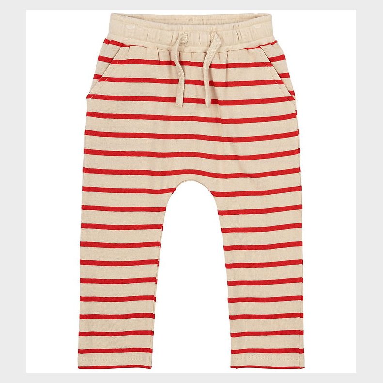 The New Siblings Bukser - Strik - TnstNat - Poppy Red Striped