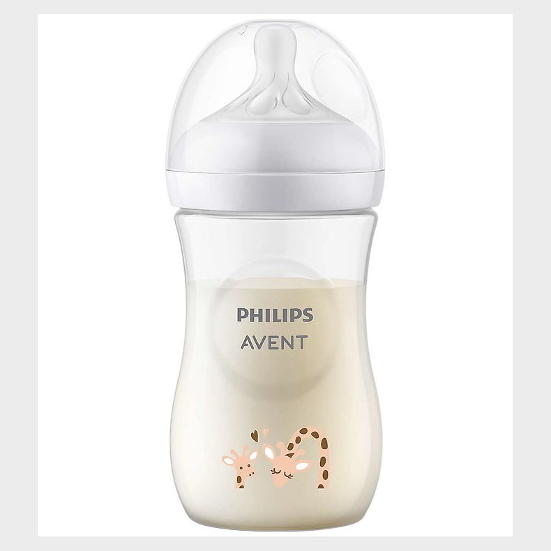 Philips Avent Sutteflaske - Natural Response - 260 ml - Klar/Gir