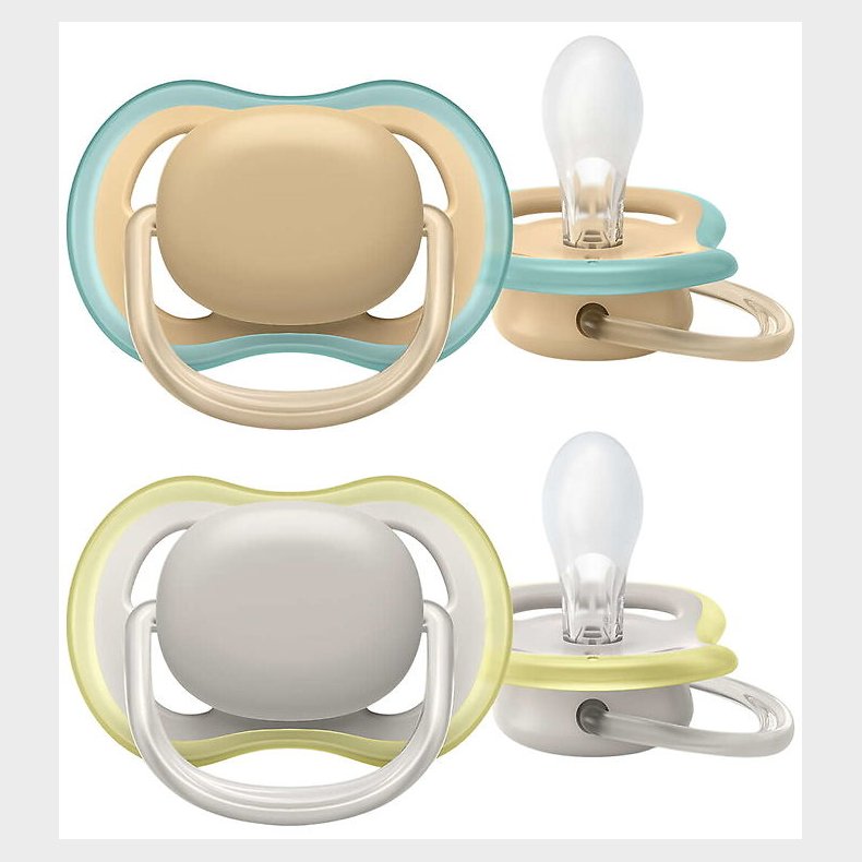 Philips Avent Sut - 2-pak - Ultra Air - Hvid/Gul