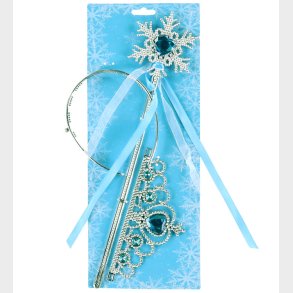 Molly & Rose Udkldning - Tryllestav/Diadem - Snefnug Bl