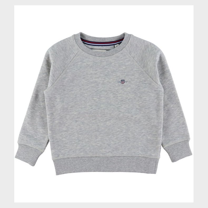 GANT Sweatshirt - Shield - Light Grey Melange