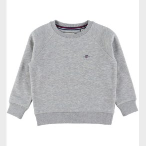GANT Sweatshirt - Shield - Light Grey Melange