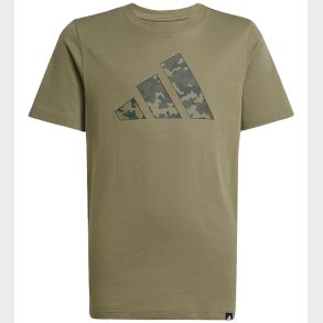 adidas Performance T-Shirt - J CAMO T - Olive