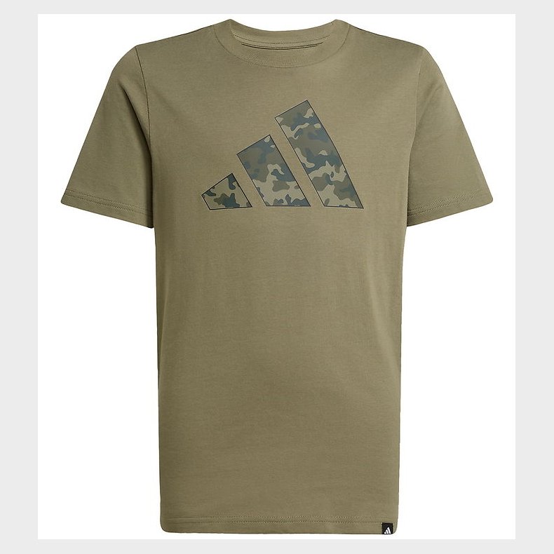 adidas Performance T-shirt - J Camo T - Olive