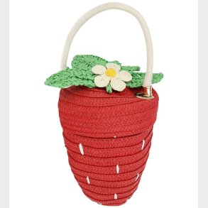 Meri Meri Hndtaske - Jordbr - Kurv - Rd