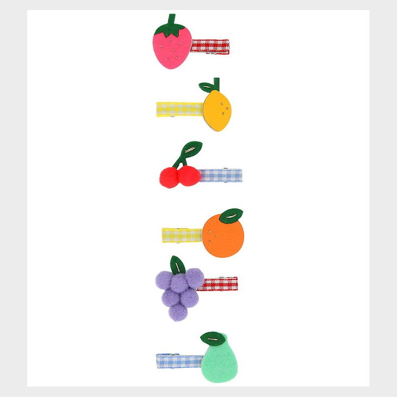 Meri Meri Hrclips - 6-pak - 4 cm - Fruit