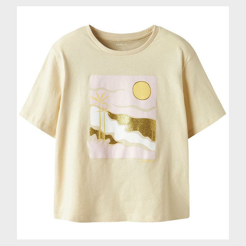 Name It T-shirt - NkfJekan - Bleached Sand