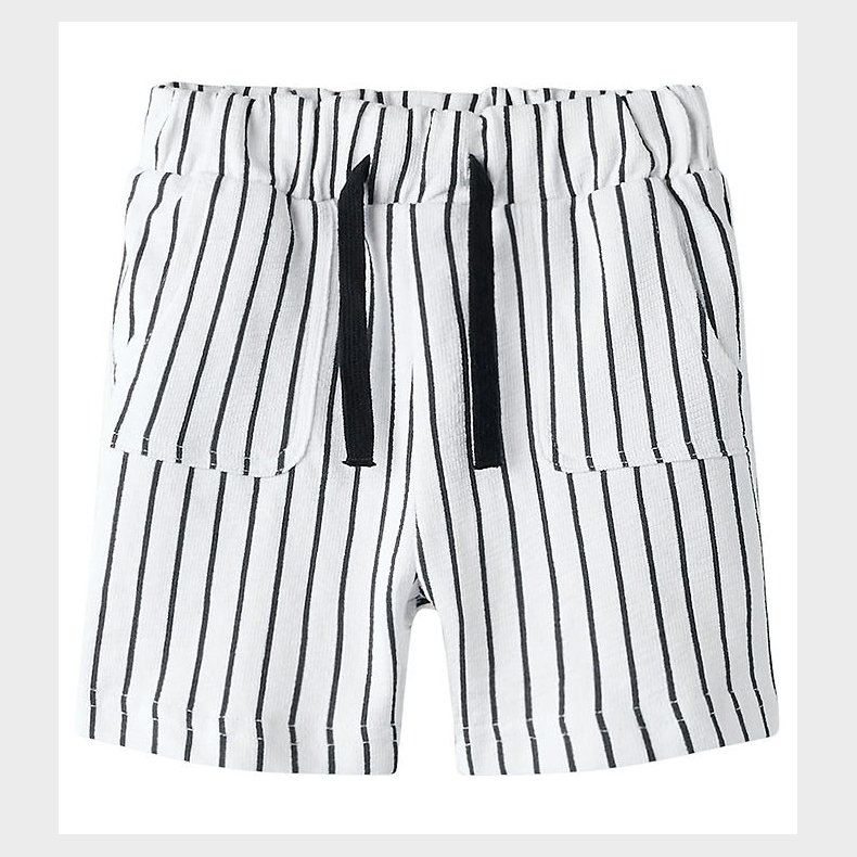 Name It Shorts - NmmJakob - Striped - Bright white