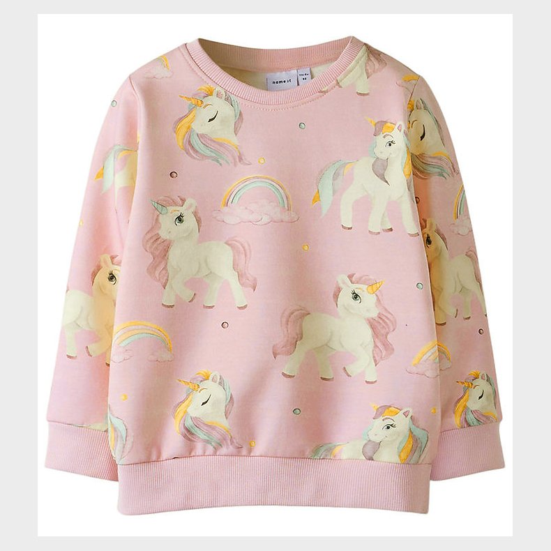 Name It Sweatshirt - NmfDarlinga - Ballerina m. Enhjrning